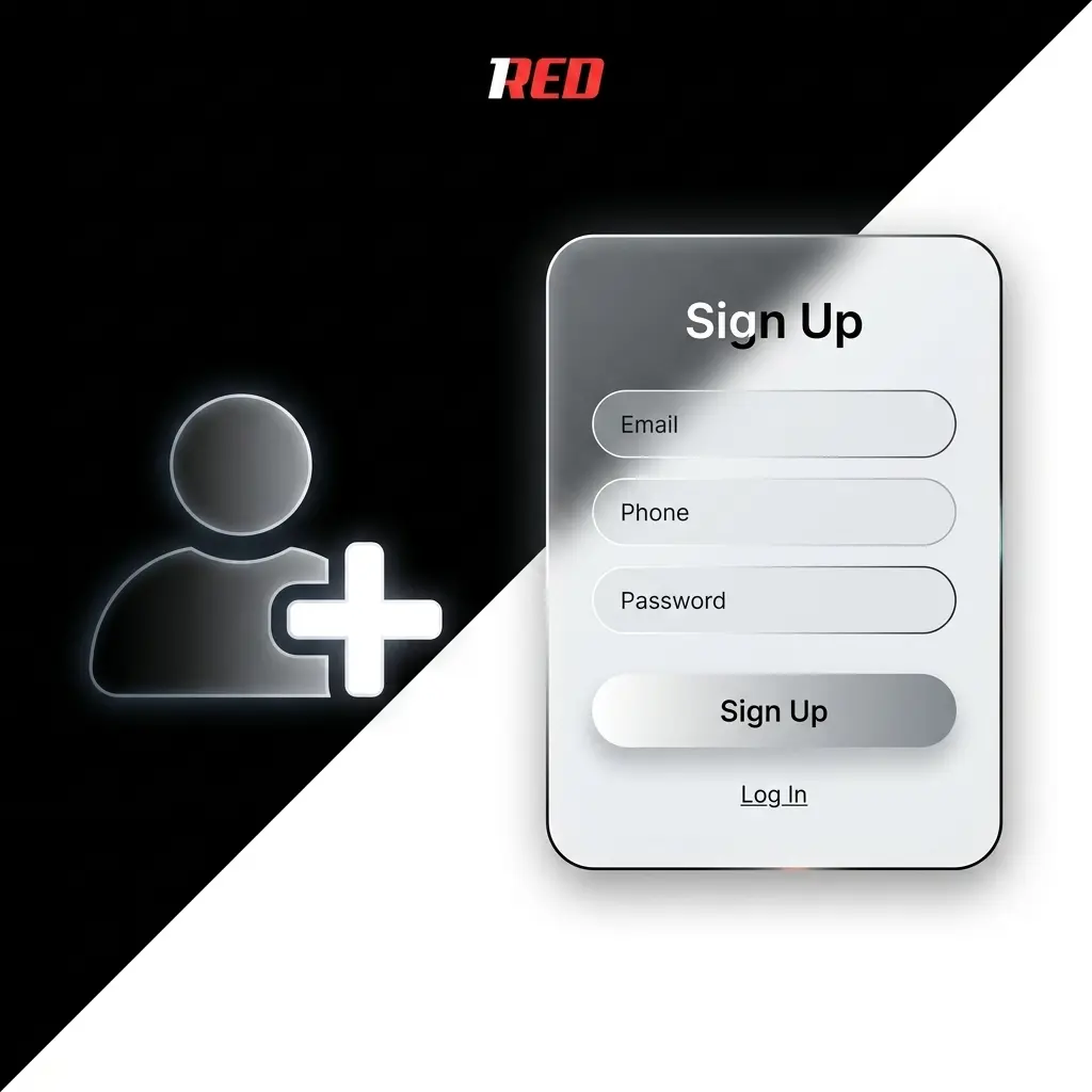 Step-by-step guide on how to join 1Red Ireland, covering registration, KYC verification, and login process