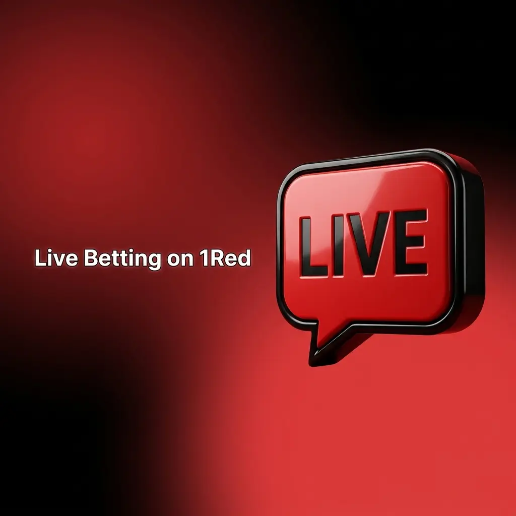 1Red live betting interface showing real-time odds and in-play markets for football, tennis, basketball and esports